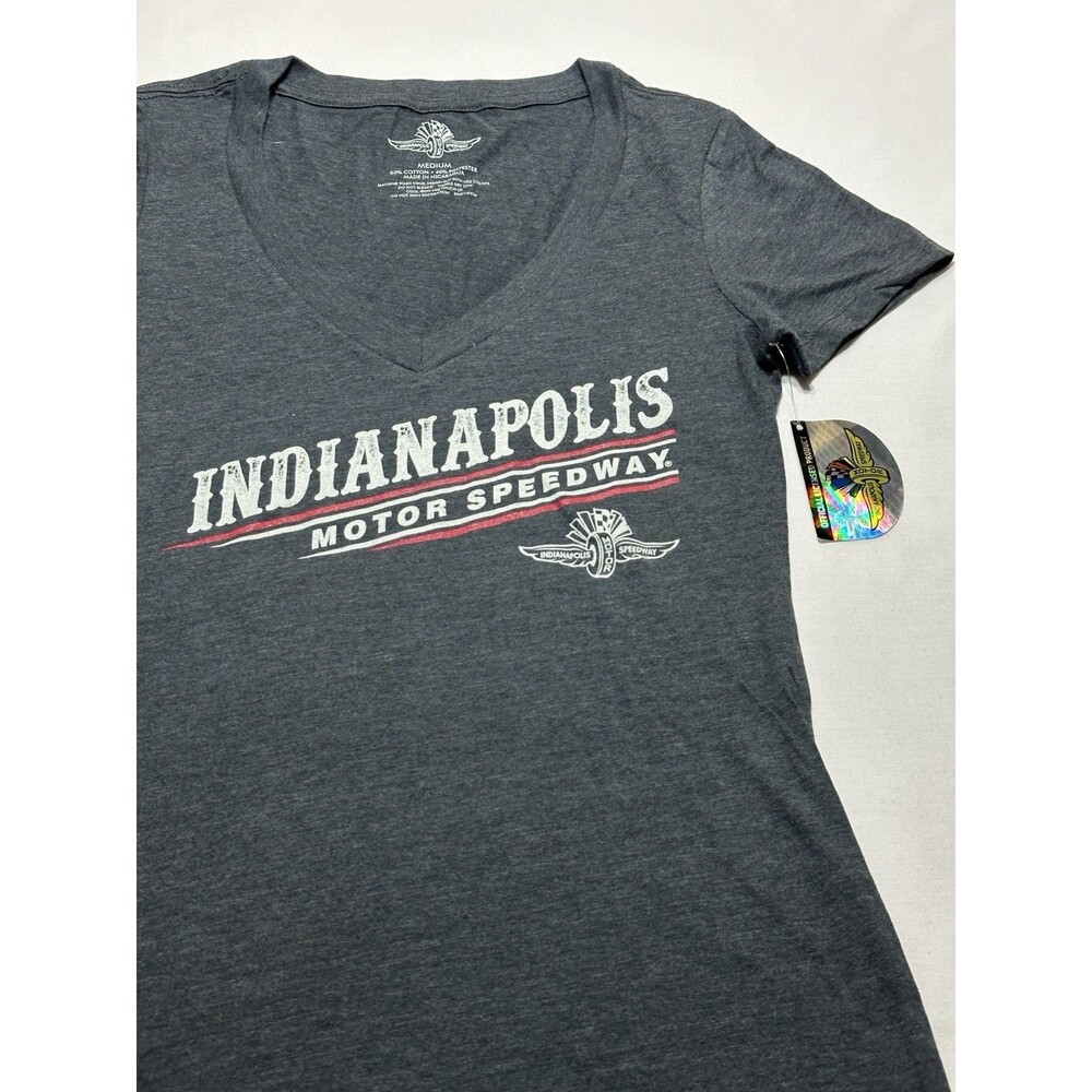 Indianapolis Motor Speedway Classy Shirt Women’s Medium Charcoal Gray Indy NWT